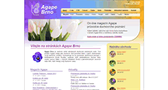 Desktop Screenshot of agapebrno.cz