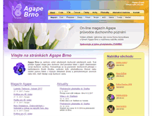 Tablet Screenshot of agapebrno.cz